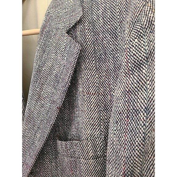 Mark Shale Harris Tweed 100% Wool 2 Button Blazer Sport Coat Jacket Vintage 38S - Picture 3 of 10